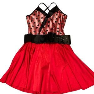 Rock and Roll Dance Skating Halloween Curtain Call Costume Women’s Size Small